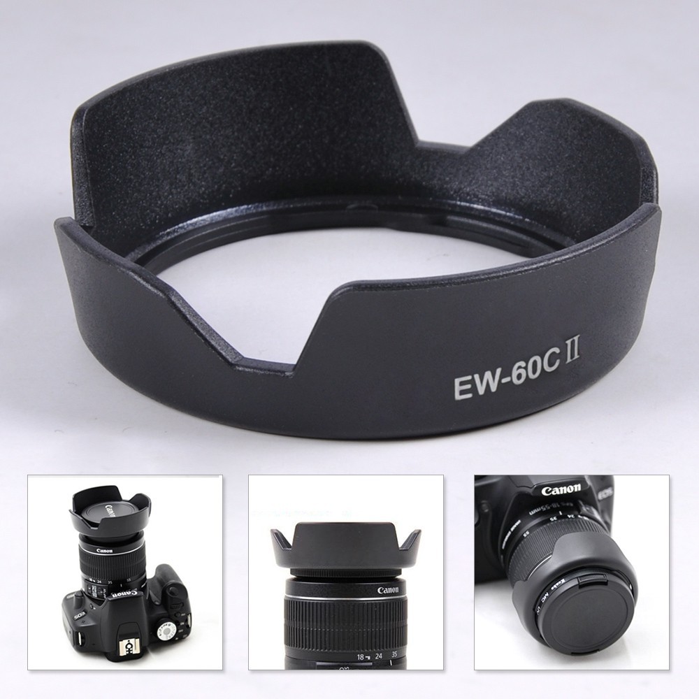 Hood EW-60C / Loa che nắng EW60C for Lens kit Canon EF-S 18-55 IS II (non STM)