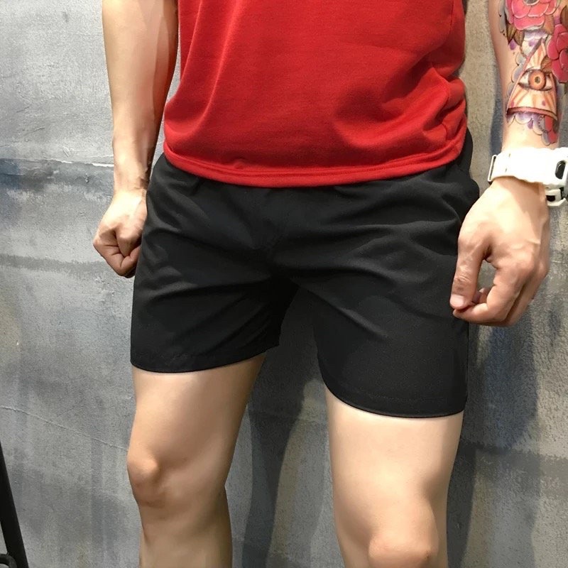 Quần dù nam màu trơn, quần đi biển