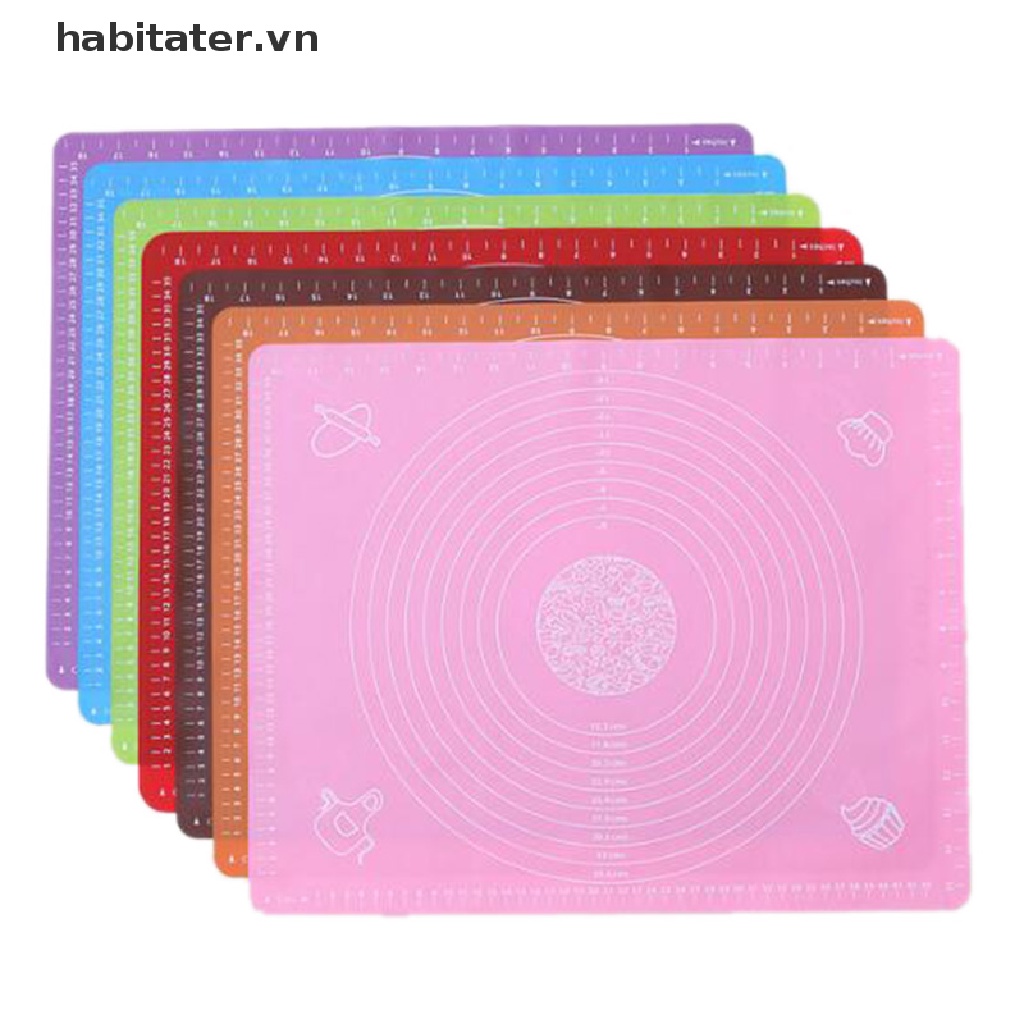 Thảm Silicone Lăn Bột Làm Bánh 30x25cm