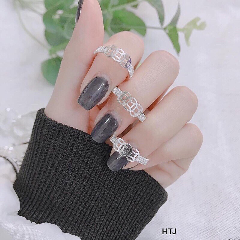 NHẪN KIM TIỀN BẠC TA MẪU MỚI LINH MIU SILVER