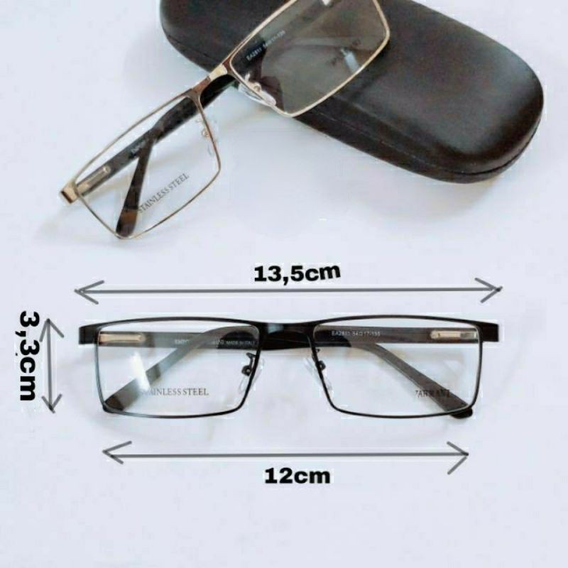 GỌNG KÍNH KIM LOẠI VUÔNG MẢNH CẢ GỌNG EA CAO CẤP | BigBuy360 - bigbuy360.vn