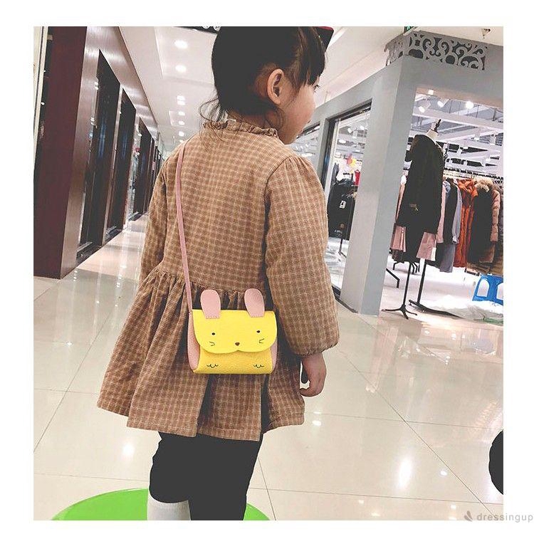 Túi đeo chéo da giả hình thỏ dễ thương cho nữ