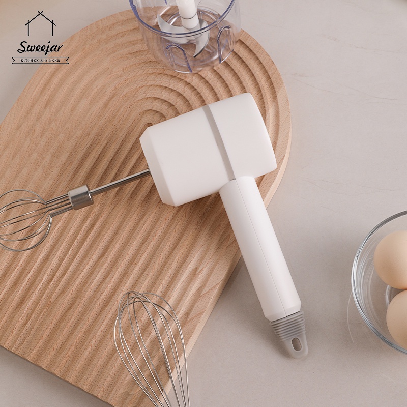 SWEEJAR Máy Nghiền Rau Củ/Gừng/Thịt/Trứng Đa Năng Có 2 Đầu Đánh Trứng