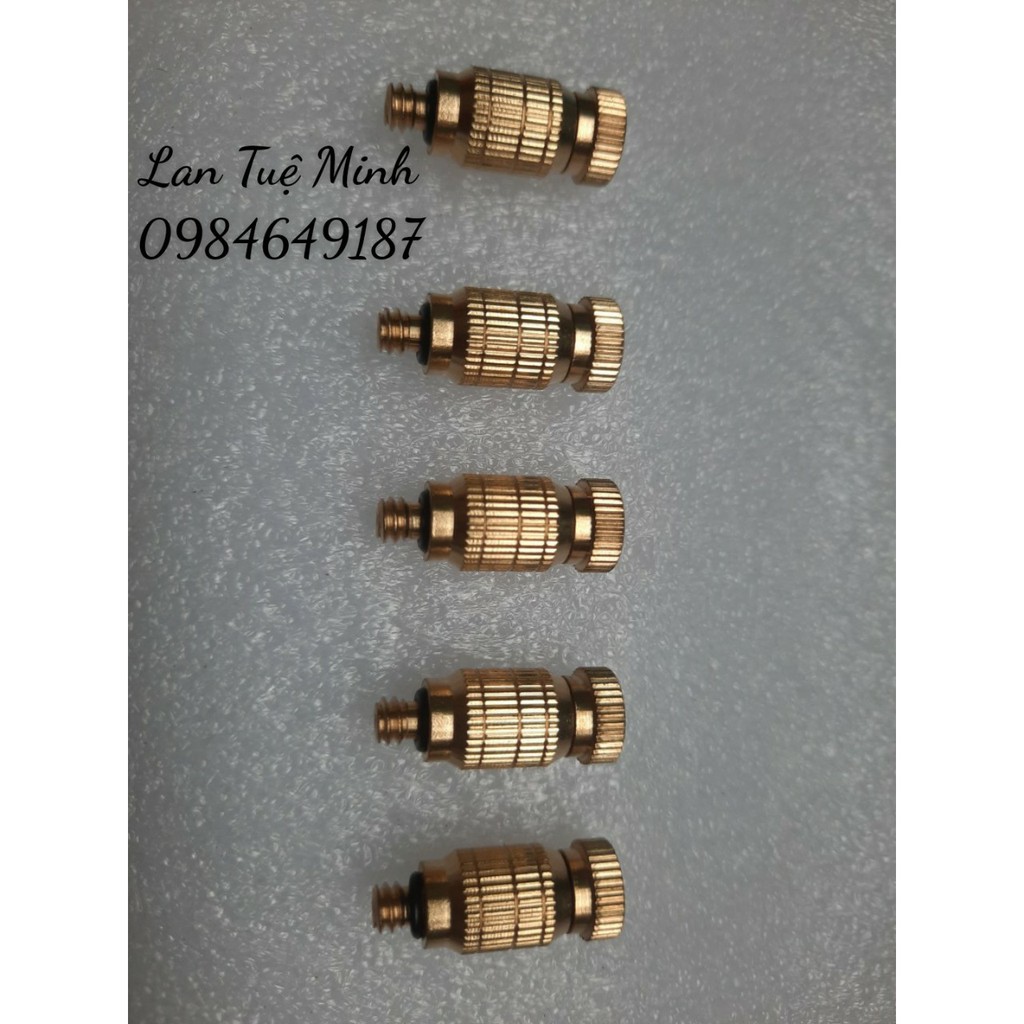 Combo 5 Đầu bep phun sương số 4 cỡ 0,4mm chất liệu đồng thau Loại 3010