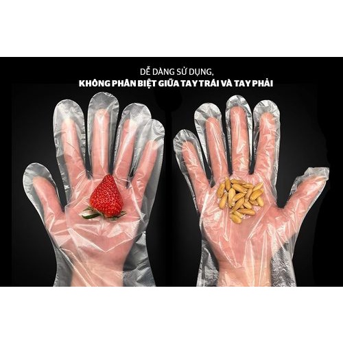 Găng tay nilon bao tay dùng 1 lần an toàn chế biến thực phẩm vệ sinh nhà cửa siêu dai không gây kích ứng Kho Sỉ Sài Thàn