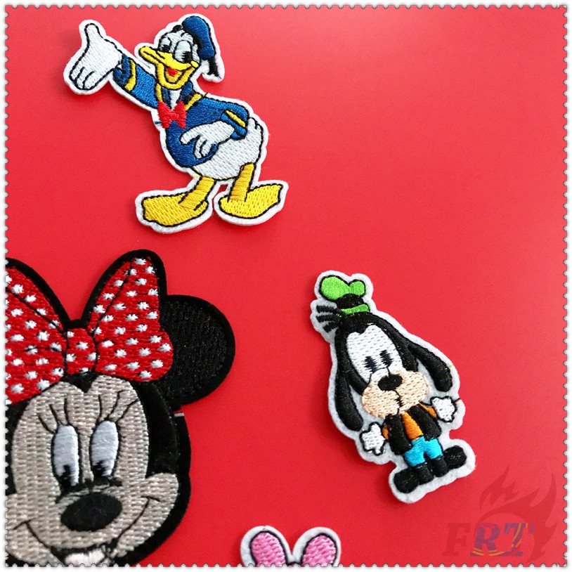 Set 1 / 2 miếng vá quần áo hình chuột mickey / minnie / donald