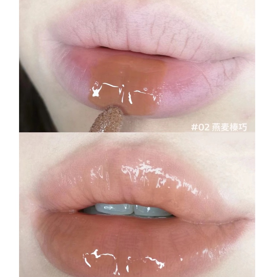 [2023Hàng mới về] Son Bóng Herorange Màu Nude Nhạt Mềm Mượt Nuôi Dưỡng Môi Chống Thấm Nước