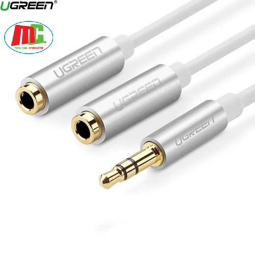 [Mã ELHACE giảm 4% đơn 300K] Cáp Chia 1 Audio 3.5mm Ra 2 Cổng Audio 3.5mm Ugreen 10780 - Hàng Chính Hãng