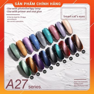Sơn gel AS chính hãng chai đỏ mã A27 (mắt mèo) 15ml