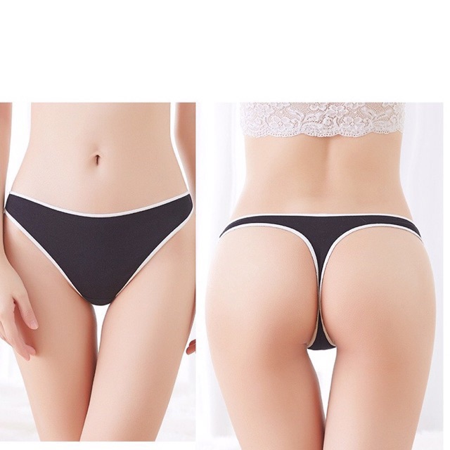 QUẦN LÓT LỌT KHE Sarah Lingerie PHỐI VIỀN ( Có 5 Màu Như Hình)