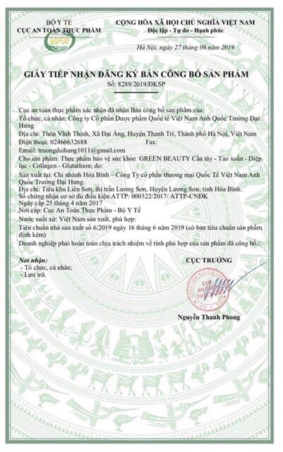 Diệp lục cần tây Green Beauty chính hãng | BigBuy360 - bigbuy360.vn