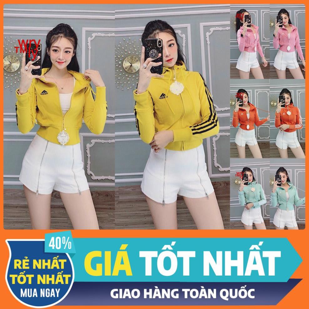 Áo khoác nữ thể thao tay sọc,vải da cá cotton 4 chiều chất lượng tốt, áo khoác chống nắng  ྆ ྇