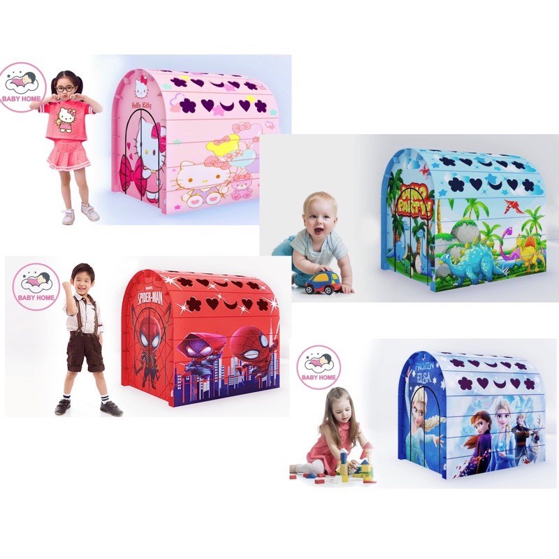 Nhà Bìa Giấy Carton Lắp Ghép An Toàn Hình HELLO KITTY