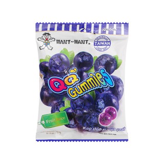 Kẹo dẻo vị việt quất Want Want QQ Gummies gói 70g