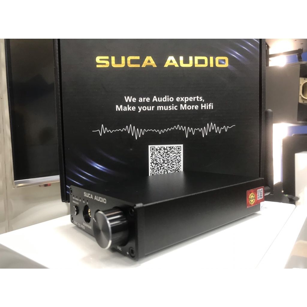 Bộ giải Mã âm Thanh DAC SUCA Audio Q5 Pro, Bluetooth 5.0, 24bit - lấy tiếng từ tivi ra giàn âm thanh
