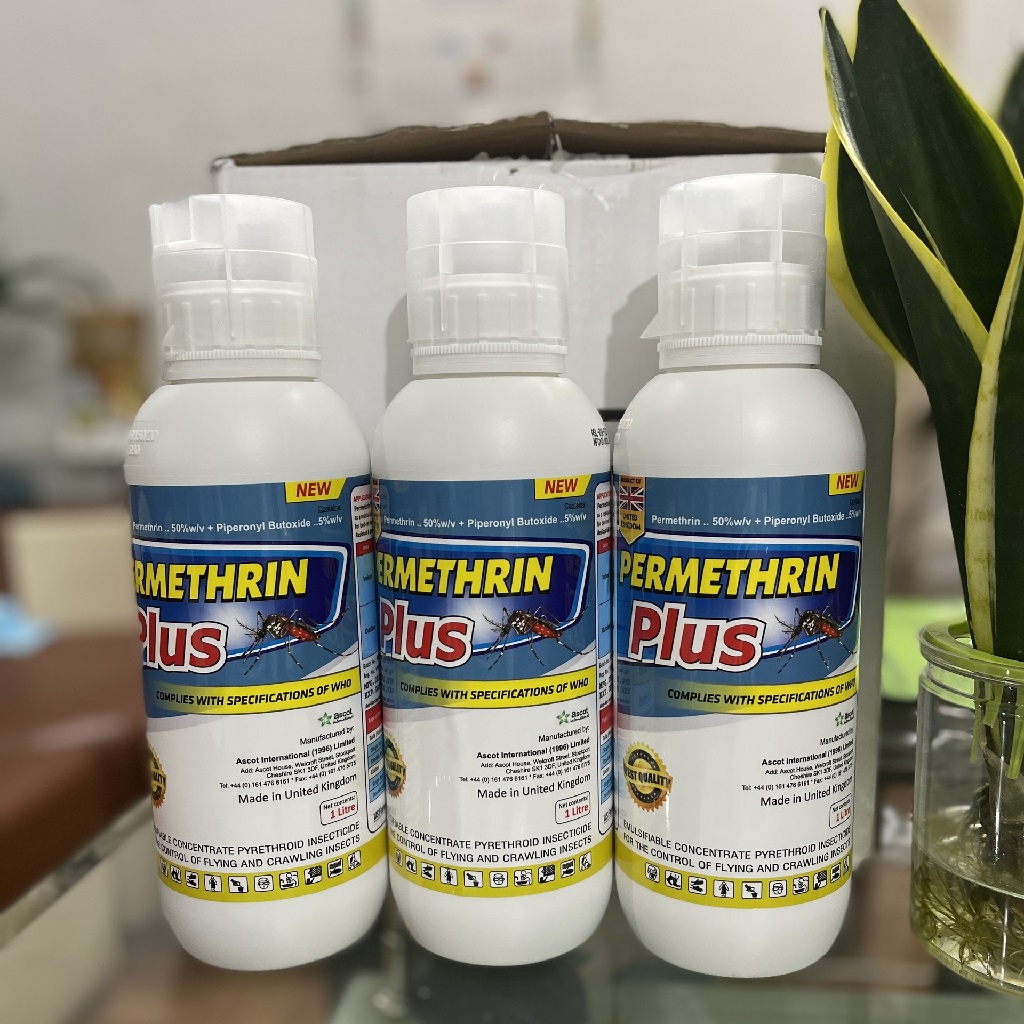 Thuốc diệt muỗi anh quốc permethrin plus 50ec chai 1 lít - ảnh sản phẩm 1