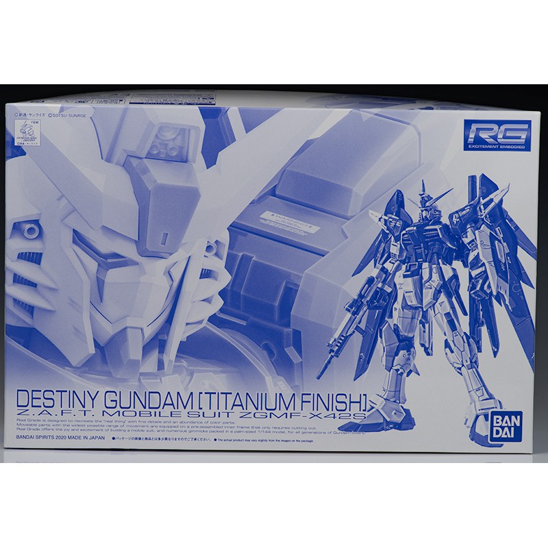 Mô hình lắp ráp RG 1/144 Destiny Gundam Titanium Finish Bandai