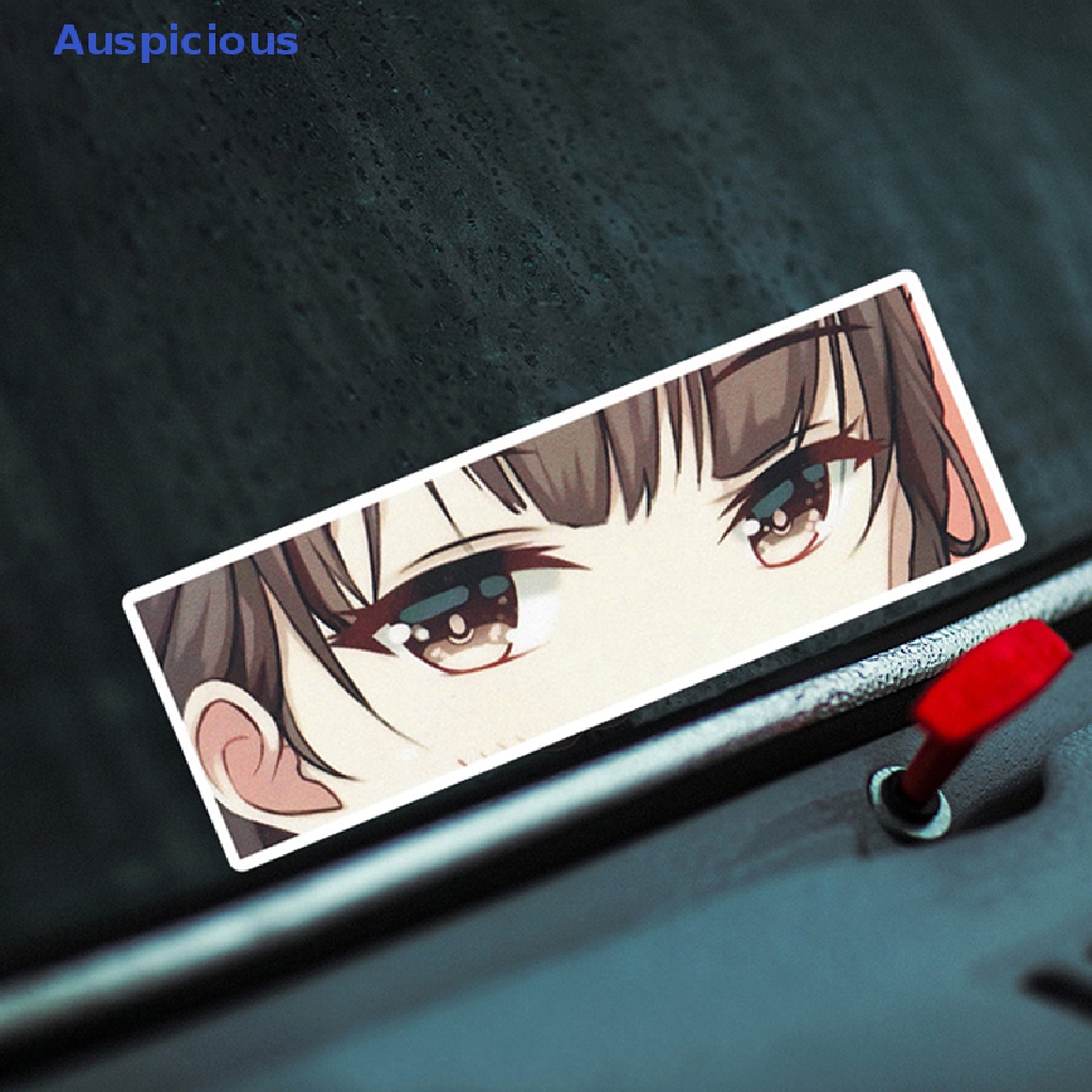 Miếng Dán Trang Trí Cửa Sổ Xe Hơi / Xe Máy Hình Anime Eyes JDM Slap Waifu Bằng Vinyl Phản Quang