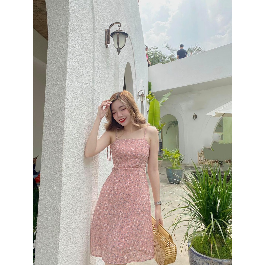 Mila Dress - Đầm 2 dây hoa
