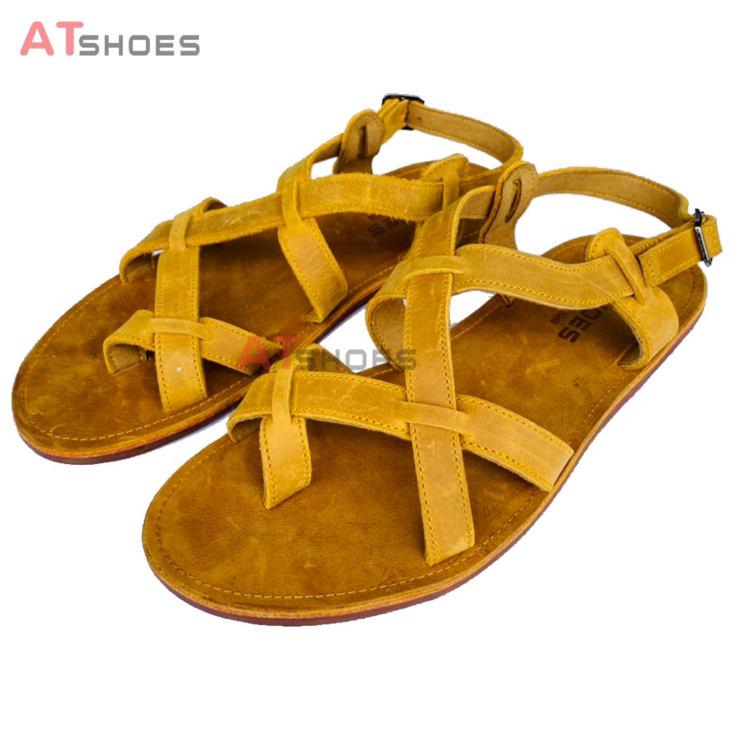 Giày sanda nam nữ đế bệt sandal unisex chiến binh xỏ ngón dây mảnh hot mùa hè 2021 đi biển đi chơi đi học KA42(Đen- Nâu)