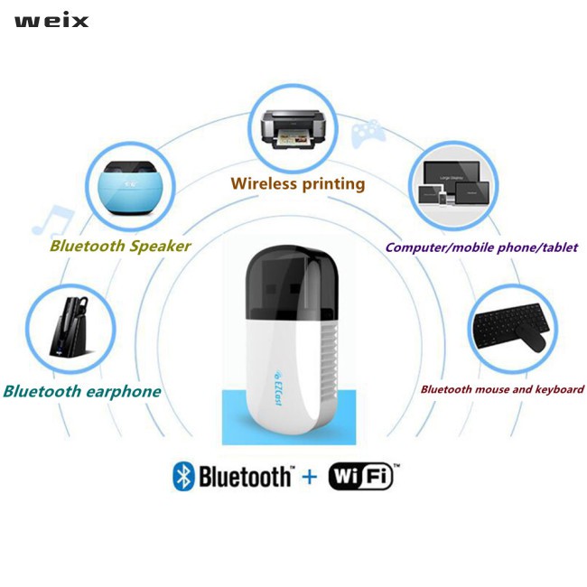 🔥🔥Newest✨✨FPX Mini Wifi Usb 650m High-speed Wireless Adapter Driver 5.8g+2.4g Bluetooth Adapter