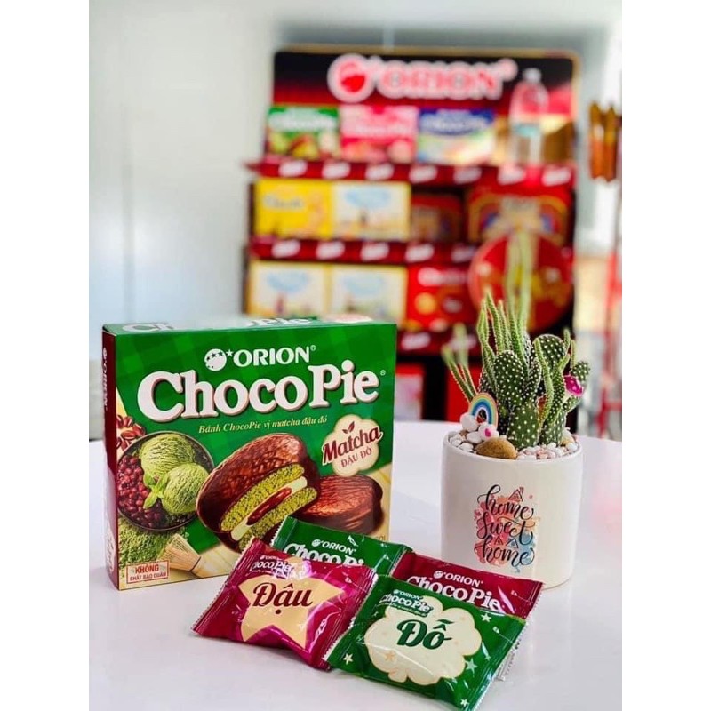 BÁNH CHOCOPIE MATCHA ĐẬU ĐỎ 360G (12 CÁI)