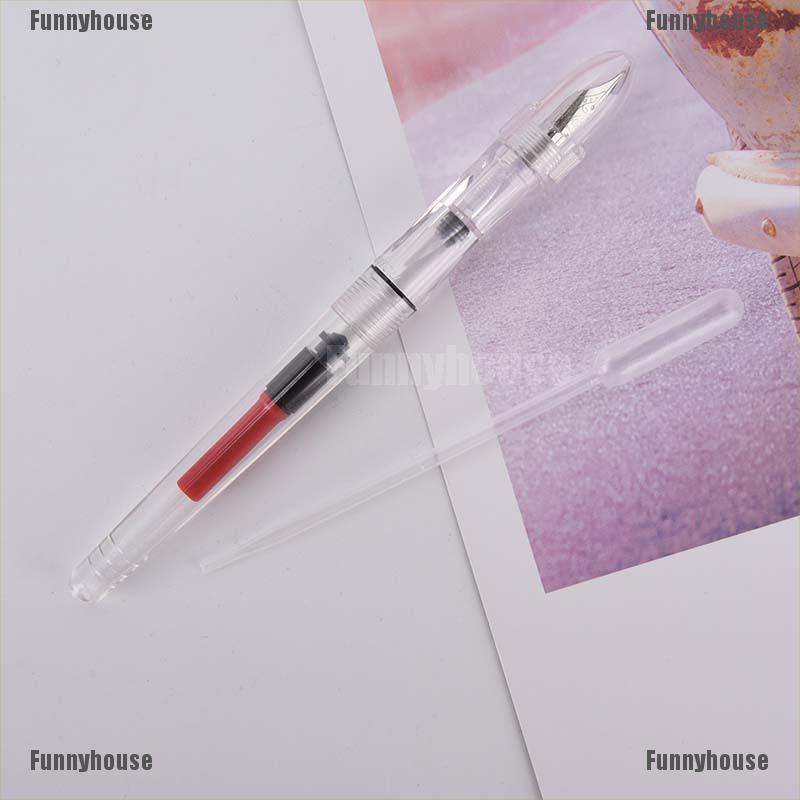 [Funnyhouse]Bút Máy siêu mảnh trong suốt sức chứa lớn