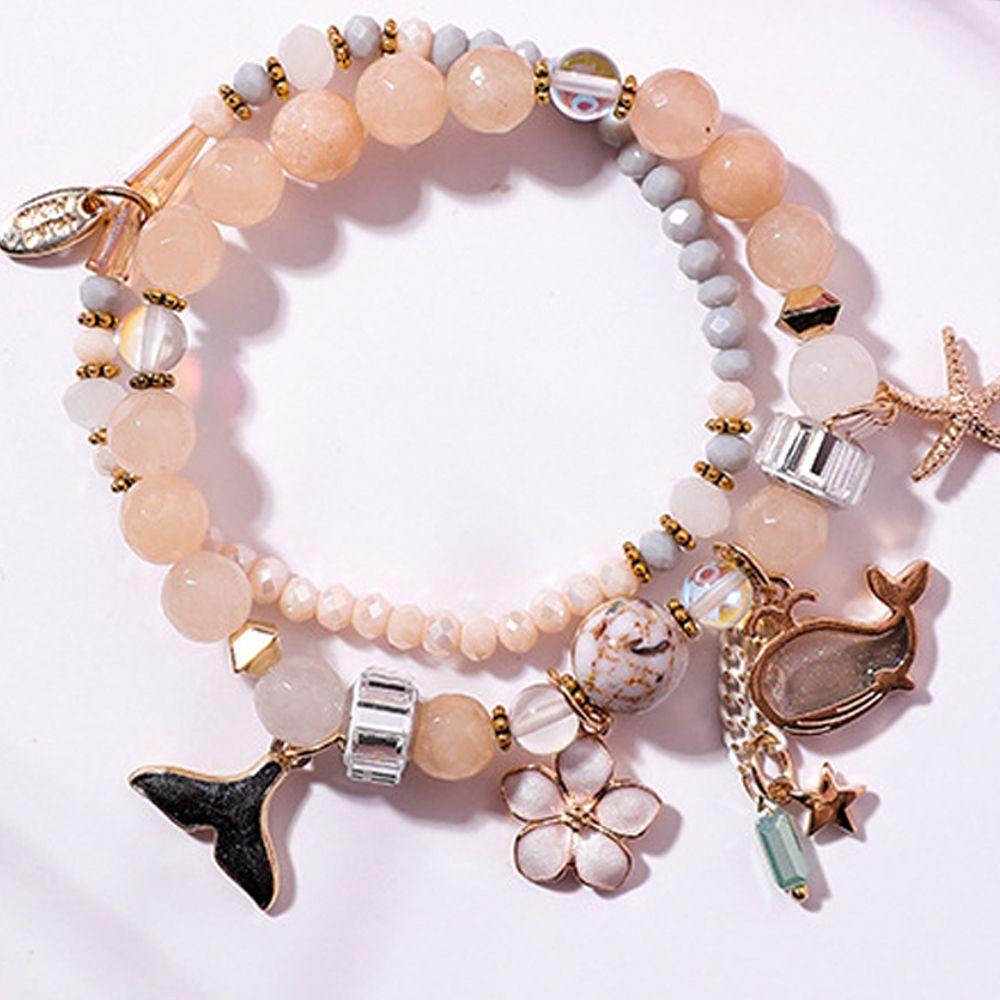 Vòng Đeo Tay Co Giãn Ngọt Ngào Cho Nữ|Chuỗi Hạt Đeo Tay Hình Đuôi Cá Voi