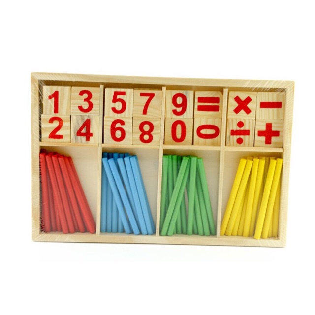 Bộ Que Tính Bằng Gỗ