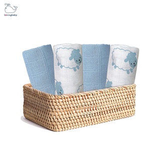 Khăn sữa sợi tre cho bé -  30x30cm (6 chiếc/hộp)