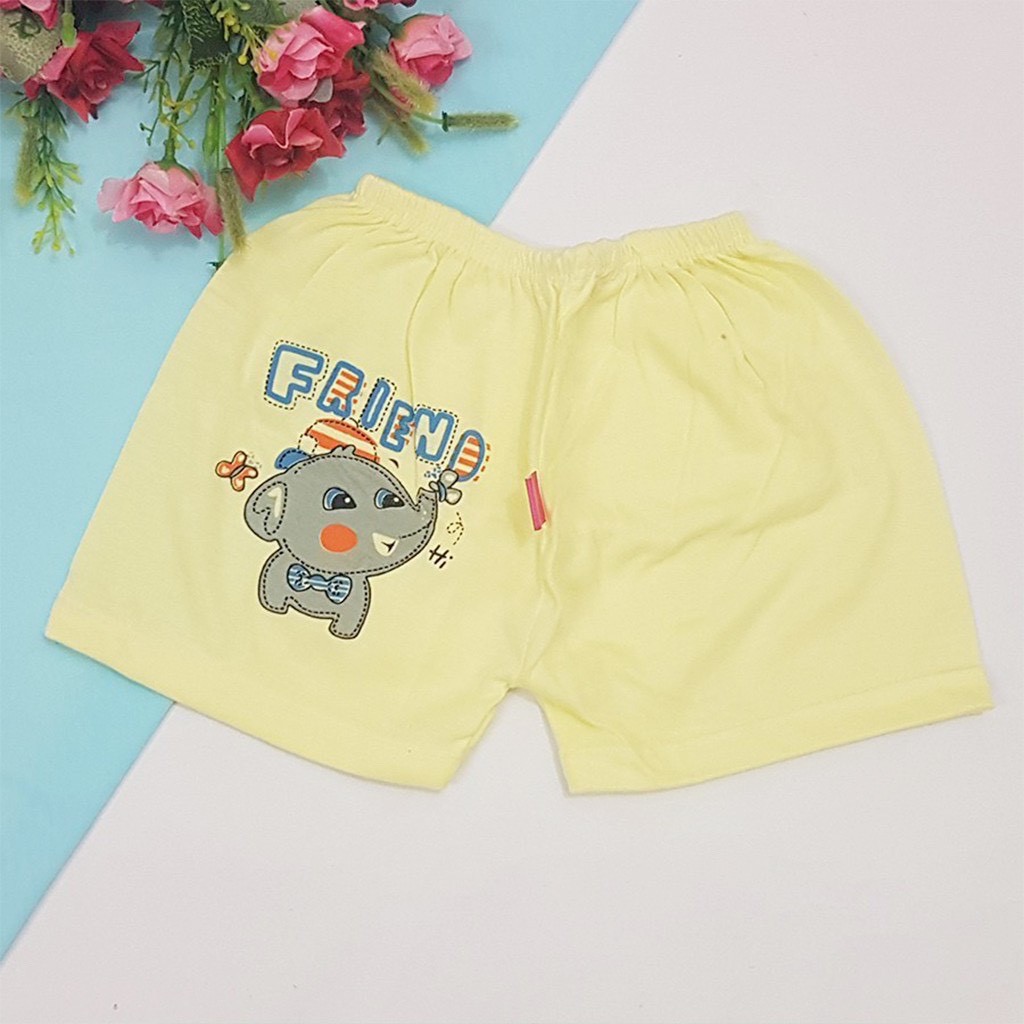 Combo 10 quần đùi cotton cho bé chất đẹp mát mịn