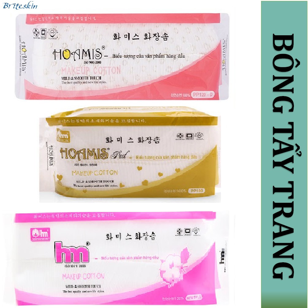 Bông Tẩy Trang Cao Cấp Hoamis Hàn Quốc