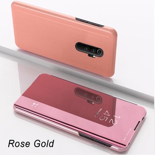 Xiaomi Redmi Note 8 8 Pro Flip Case Smart Luxury Plating View Mirror Covers