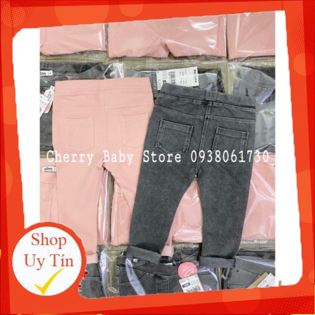 Quần Tregging Jean GEMO đen xám + hồng