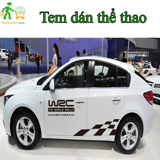 Tem dán thể thao trang trí xe hơi mã 03 WRC D149