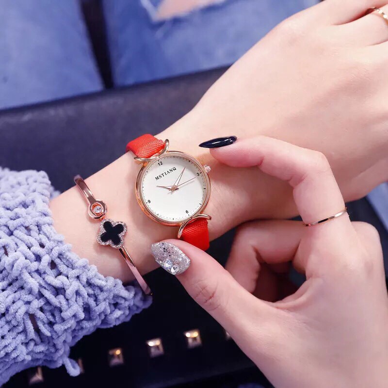 [CỰC ĐẸP] ĐỒNG HỒ NỮ MSTIANQ DÂY DA PHONG CÁCH HÀN QUỐC (NHIỀU MÀU) | BigBuy360 - bigbuy360.vn