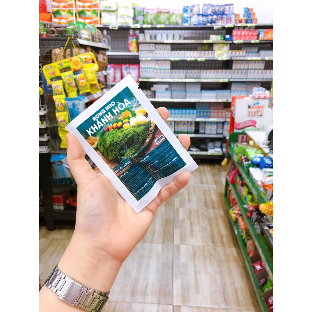 Rong Nho Tách Nước Khánh Hoà - Thần dược của biển cả - Công Nghệ Tách Nước Tiêu Chuẩn Nhật Bản - gói 100 gram | BigBuy360 - bigbuy360.vn
