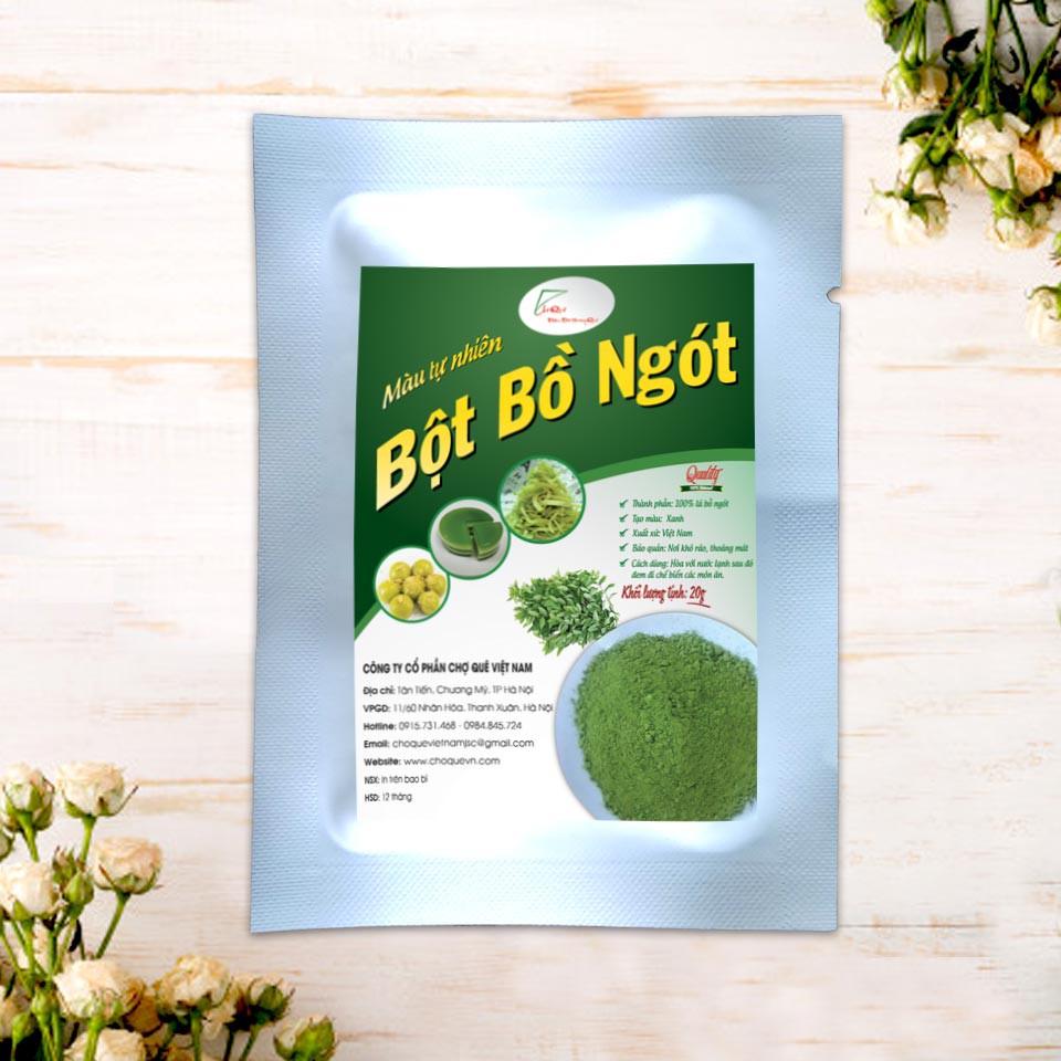 [SALE] Combo 7 Gói 20gr Bột Tạo Màu Thực Phẩm Tự Nhiên Bột Rau Củ Quả Nấu Xôi Làm Bánh Bột lá nếp/Lá Dứa/ Lá Cẩm/Gấc/Dền
