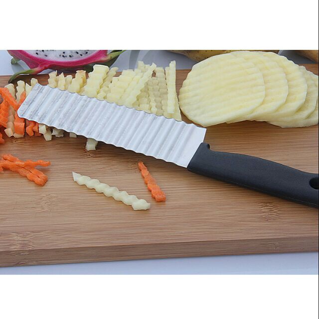 Dao thái lượn sóng tạo hình rau củ, dao cắt thạch