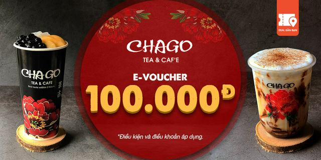 E-Voucher trị giá 100.000đ tại Chago Tea & Café
