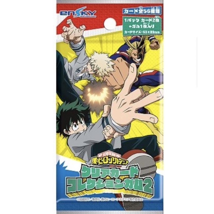 My Hero Academia MHA Pack thẻ nhân phẩm Clear Card Collection vol 1/ vol 2