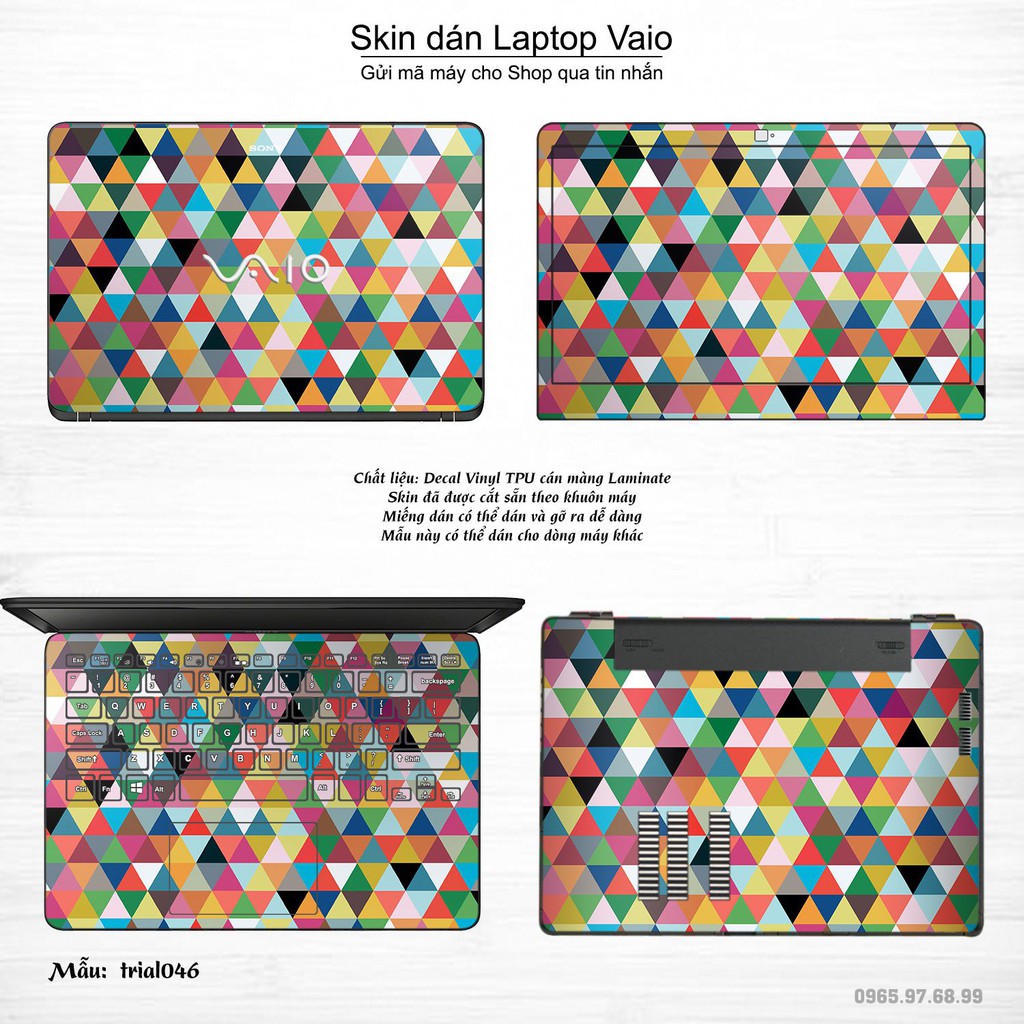 Skin dán Laptop Sony Vaio in hình Đa giác _nhiều mẫu 8 (inbox mã máy cho Shop)