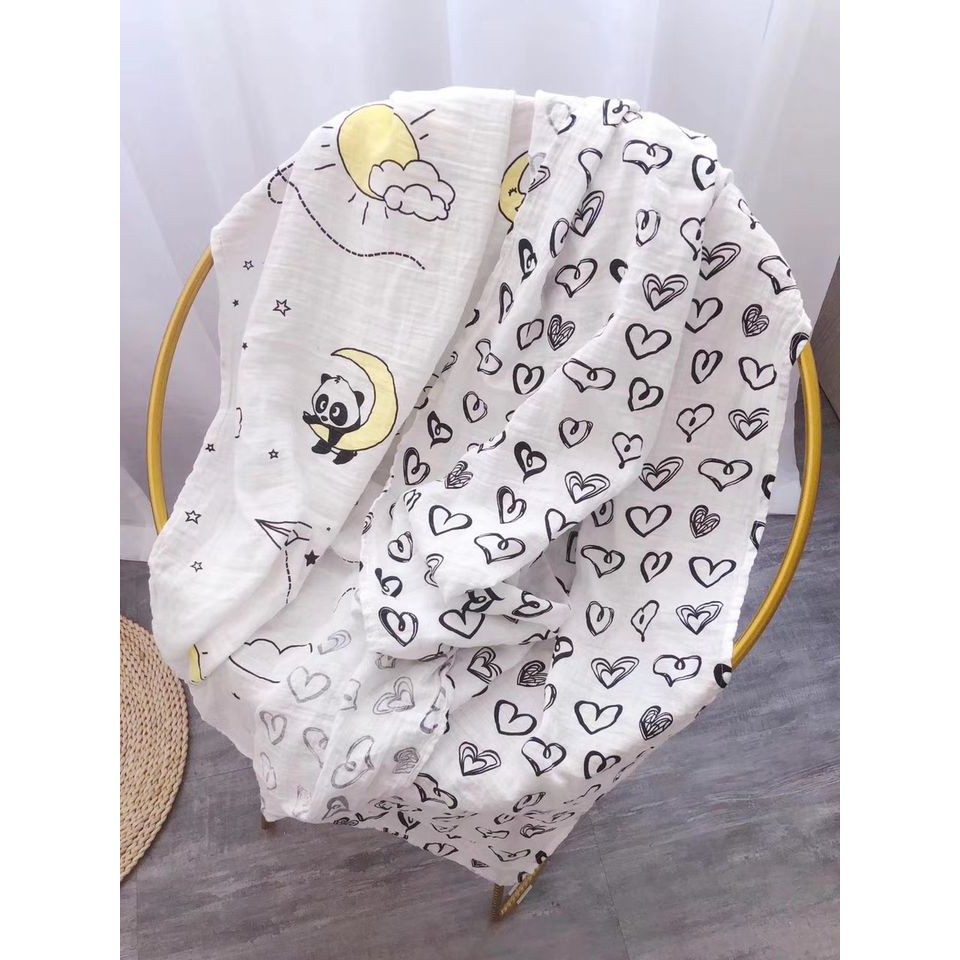 Khăn sợi tre siêu mịn cho bé, size 1m2