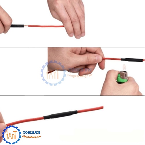 Gen Co Nhiệt Cách Điện Phi 8mm Đến Phi 30mm Dài 1m