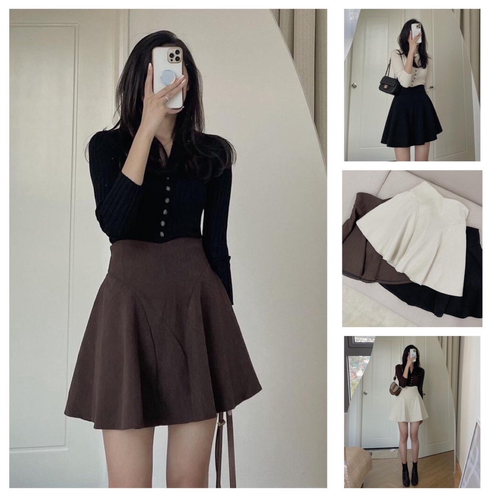 CHÂN VÁY NHUNG DÁNG XÒE XINH XẮN ĐIỆU ĐÀ | BigBuy360 - bigbuy360.vn