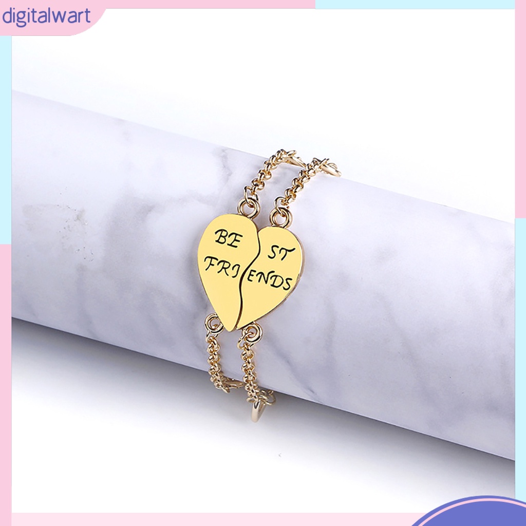 Set 2 vòng tay tình bạn mặt khắc chữ Best Friends