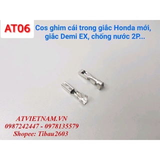 Cos Cái Ghim Honda Mới, cos cái trong giắc chống nước 2P 3P - AT06 ( 1 bịch/50 cái)