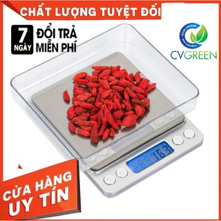 Cân tiểu ly điện tử 0.1 - 3kg tặng kèm khay đựng đồ và 2 viên pin AAA