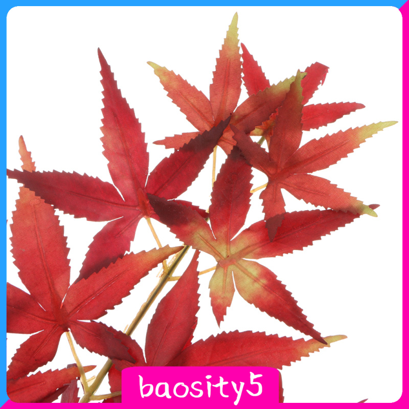 [baosity5]Simulation Artificial Maple Leaves Leaf for Home Wedding Floral Decor 02