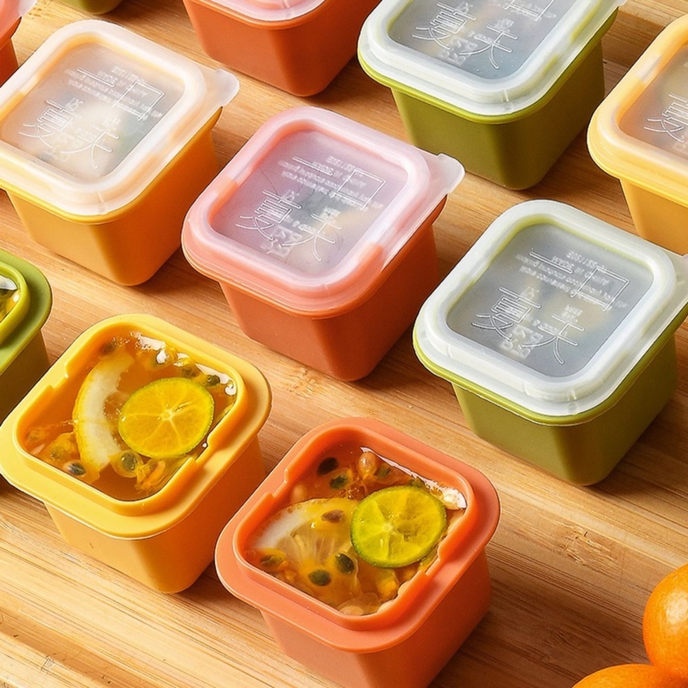 Khuôn Làm Đá Lạnh / Pudding / Trái Cây Có Nắp Đậy DIY Sáng Tạo